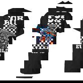 4Th Birthday Monster Truck Four Ever Wild 4 Year Old Boys T-Shirt