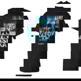 Juneau Alaska Bear Northern Lights T-Shirt