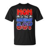 Mom Of The Birthday Boy Spider Web Family Matching T-Shirt