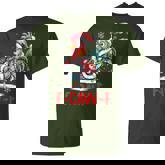 F-Caw-F Chicken Humor Santa Rooster Christmas Lights T-Shirt