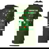 Oh This Calls For A Spreadsheet Christmas Excel Ugly Sweater T-Shirt