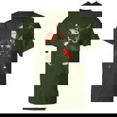 Rockin Santa Electric Guitar Christmas Rock Music Xmas T-Shirt