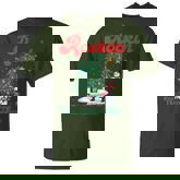 Rocking Around The Xmas Tree Snowman Rock And Roll Guitar T-Shirt