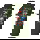 Santa's Tech Support Rebooting Christmas Ugly Sweater T-Shirt