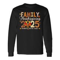 Women's Thanksgiving Long Sleeve T-Shirt - 'Always Something To Be Thankful For' Funny Graphic Tee (XX-Large, Grey) - View #4