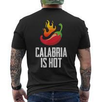 T-shirt BOVA CALABRIA ITALIA - Coton Noir, Manches Courtes, Neuf Avec étiquettes