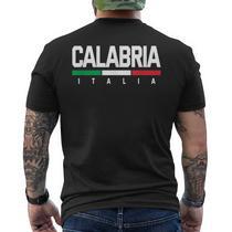 T-Shirt BOVA CALABRIA ITALIA - Coton Noir - Neuf Avec Étiquettes - Homme