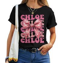 T-shirt Personnalisé Nancy Avec Nœud Coquette - Motif Féminin Et Tendance, Pour Femmes Et Filles, Coupe Classique - 9