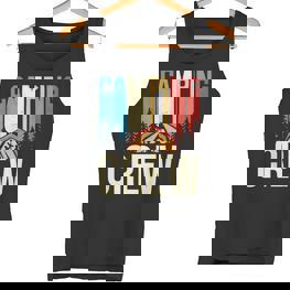 Camping Crew Campingplatz Camper Lagerfeuer Camp Tank Top - Seseable