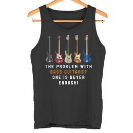 Ein Bass Ist Niemals Genug Rock Musik Lustiges Bass Gitarre Tank Top - Seseable