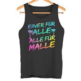 Einer Für Alle Alle Für Malle -Aufen Bier Lustiges Party Tank Top - Seseable