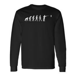 Darts Evolution Dartscheibe Entwicklung Dartspieler Langarmshirts - Seseable