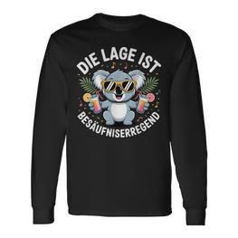 Die Lage Ist Besäufniserregend Malle Damen Koala Langarmshirts - Seseable