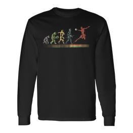 Handball Evolution Handballer Handballspielerport Langarmshirts - Seseable