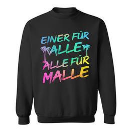 Einer Für Alle Alle Für Malle -Aufen Bier Lustiges Party Sweatshirt - Seseable