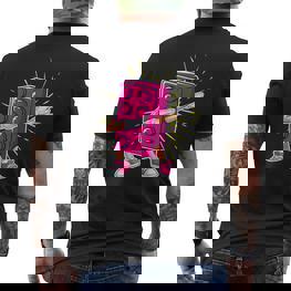 Dab Dabbing Brick Baumeister Block Baustein T-Shirt mit Rückendruck - Seseable