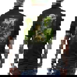 Ich Fand Das Es Istibrierend Lustig Katze Alien T-Shirt mit Rückendruck - Seseable