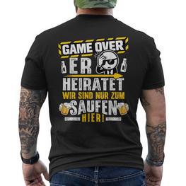 Jga Männer Junggesellenabschied Team Bräutigam Jga T-Shirt mit Rückendruck - Seseable
