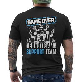 Junggesellenabschied Jga Männer Team Bräutigam Jga T-Shirt mit Rückendruck - Seseable