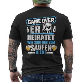 Junggesellenabschied Männer Jga Team Bräutigam Jga T-Shirt mit Rückendruck - Seseable