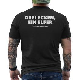 Letzter Mann Ist Torwart Bolzplatz Fussball Geschenk T-Shirt mit Rückendruck - Seseable