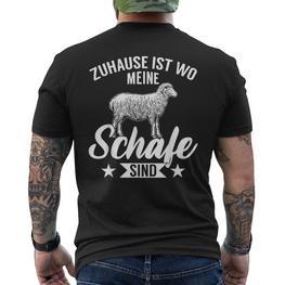 Lustiges Landwirt Zuhause Ist Wo Meinechafeind T-Shirt mit Rückendruck - Seseable