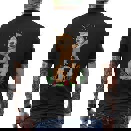 Sixeven Meme Dabbing Baby Faultier 67 Lustiges Gen Z Alpha T-Shirt mit Rückendruck - Seseable