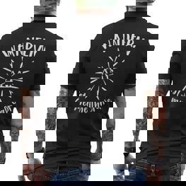 Wandern Ist Meine Therapie Wandern T-Shirt mit Rückendruck - Seseable