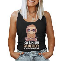 Faultier Kostüm Damen Mädchen Jungen Kinder Tank Top Frauen - Seseable