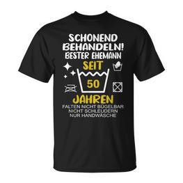 Goldhochzeit Ehemann 50 Hochzeitstag Goldene Hochzeit T-Shirt - Seseable