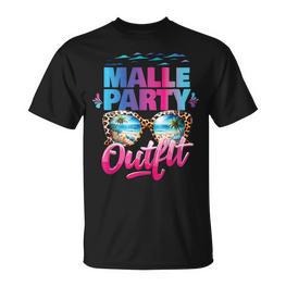 Malle Party Gruppen Frauen Mallorca Outfit Damen Party T-Shirt - Seseable