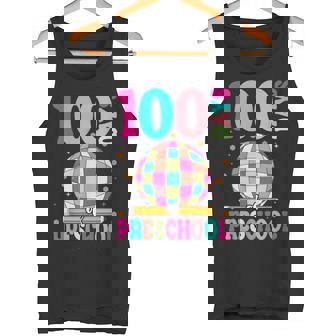 100 Days Preschool Pencil 100th Day Of School Retro Disco Tank Top | Mazezy
