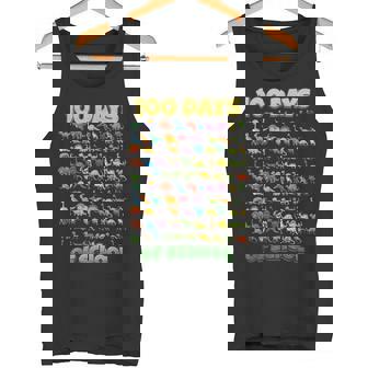 100 Days Of School Dinosaur 100 Days Smarter Tank Top | Mazezy