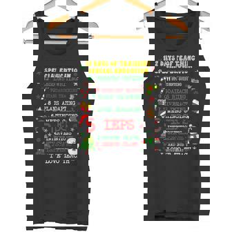 12 Days Of Teaching Special Education IEPS SPED Teacher Xmas Tank Top | Mazezy