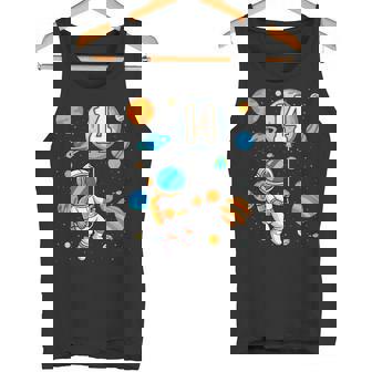14 Years Old Space Astronaut Astronomy 14th Birthday Party Tank Top | Mazezy