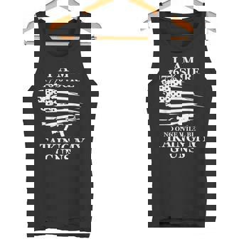 I Am 1776 Sure No One Will Be Taking My Gun US Flag America Tank Top | Mazezy