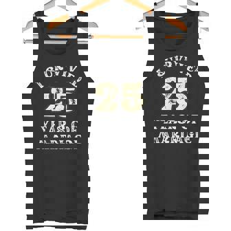 25 Years Of Marriage For ギフト 結婚25周年記念 タンクトップ - Kawaiitshirt