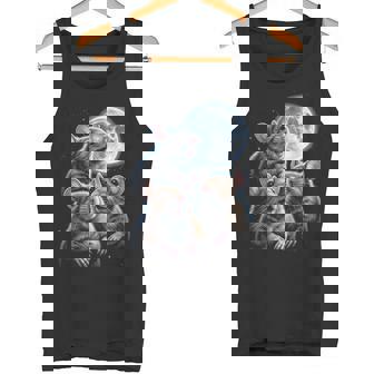 3 マウス 月 3 匹のネズミ 面白い げっ歯類 恋人 ユーモア 空 夜 長袖tシャツ タンクトップ - Kawaiitshirt