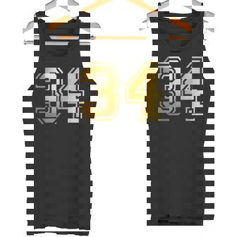 34 ナンバー34 チーム スポーツ グラフィック 代表チームのマッチング 長袖tシャツ タンクトップ - Kawaiitshirt