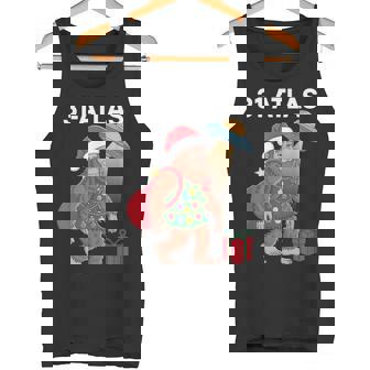 3I Atlas Bigfoot UFO Christmas Tree Lights Apparel Tank Top | Mazezy