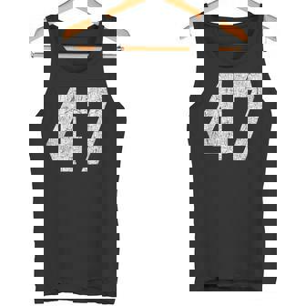 47 ジャージユニフォーム バーシティ スポーツ番号 47歳の誕生日 タンクトップ - Kawaiitshirt