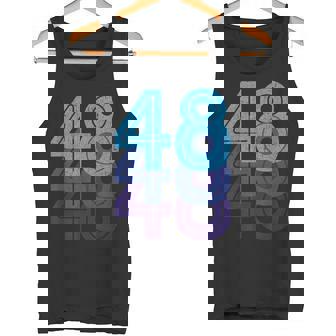 48ラッキーナンバー48歳の誕生日のスポーツチーム タンクトップ - Kawaiitshirt