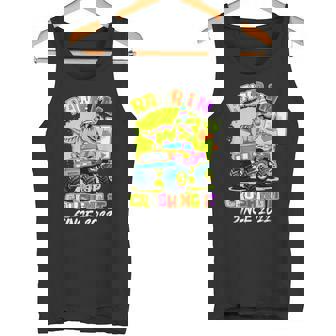 4th Birthday Monster Truck Dinosaur Party Boys Rawr I'm 4 Tank Top | Mazezy