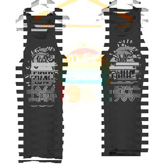 58歳 ヴィンテージ 1966年2月 58歳の誕生日 レトロ 長袖tシャツ タンクトップ - Kawaiitshirt