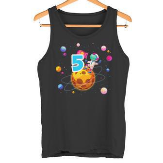 5º Cumpleaños Niños 5 Años Planetas Espacio Cumpleaños Camiseta sin mangas - Regaloses