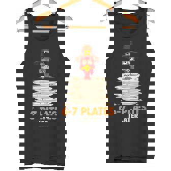 6-7 Plates Later 67 Meme Thanksgiving Turkey Day Six Seven Tank Top | Mazezy