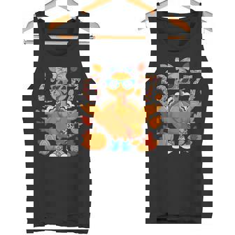 6 7 Thanksgiving Turkey Sunglasses Bow Six Seven Meme Tank Top | Mazezy