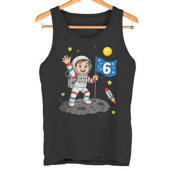 6 Geburtstag Astronaut All Weltraum Junge 6Er Geburtstag Tank Top - Geschenkecke