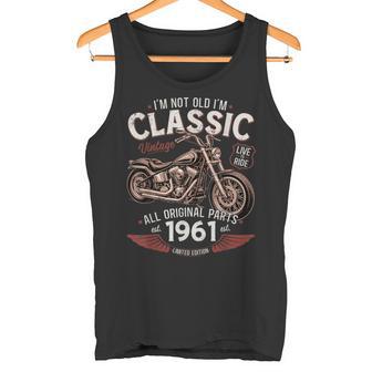 65 Cumpleaños Hombre Moto Biker Motero Intage 1961 Camiseta sin mangas - Regaloses