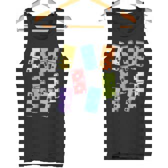 67 Counting Dominos Blocks Mathematics Teacher Vintage 67th Tank Top Tank Top | Mazezy